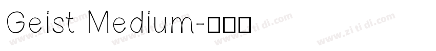 Geist Medium字体转换